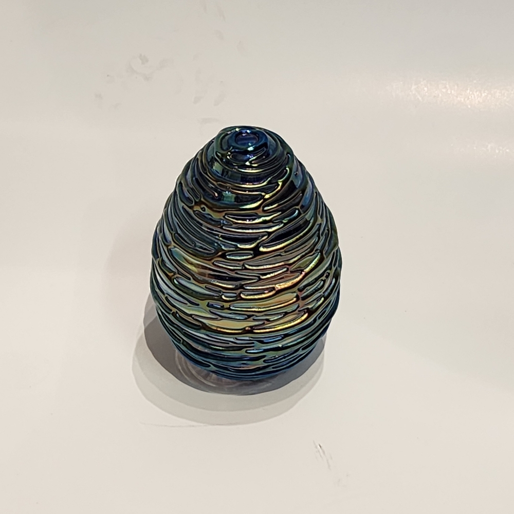 Vintage Glass Egg Paperweight
